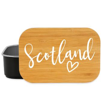 Scotland Heart Women Love Scotland - Lunch Box - black - Front