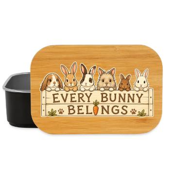 EVERY BUNNY BELONGS - Lunch Box - Schwarz - Vorne