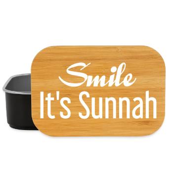 Smile it's sunnah - Lunch Box - black - Front