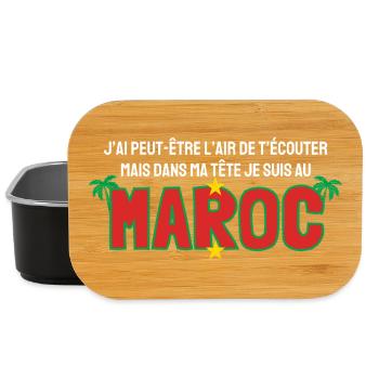 Maroc dans ma tête - Boîte à goûter - noir - Devant