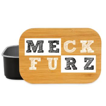 MeckFurz Geometrische Collage Merz muss weg - Lunch Box - Schwarz - Vorne