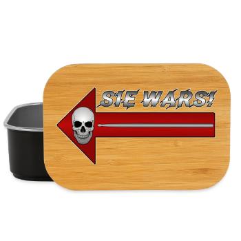 Skull Pfeil Parodie Design Sie wars - Lunch Box - Schwarz - Vorne