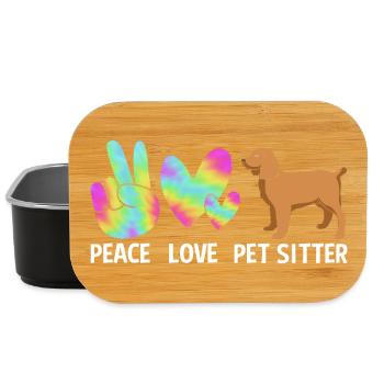 Haustier Sitter Haustiere Babysitter - Lunch Box - Schwarz - Vorne