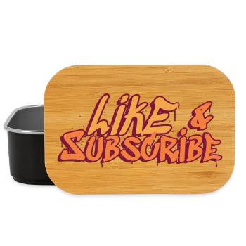 Like & Subscribe Graffiti Style - Lunch Box - black - Front