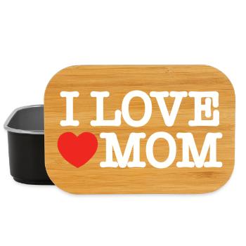 Ich liebe Mama (dunkel) - Lunch Box - Schwarz - Vorne