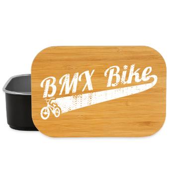 BMX Slogan - Lunch Box - black - Front