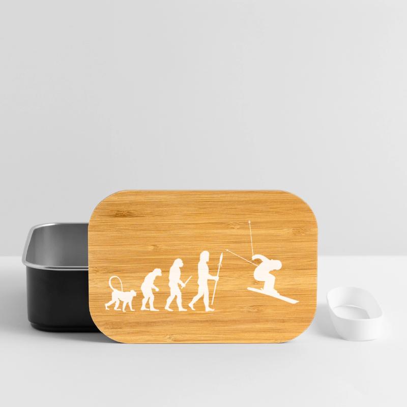 Skiing Evolution Lunch Box