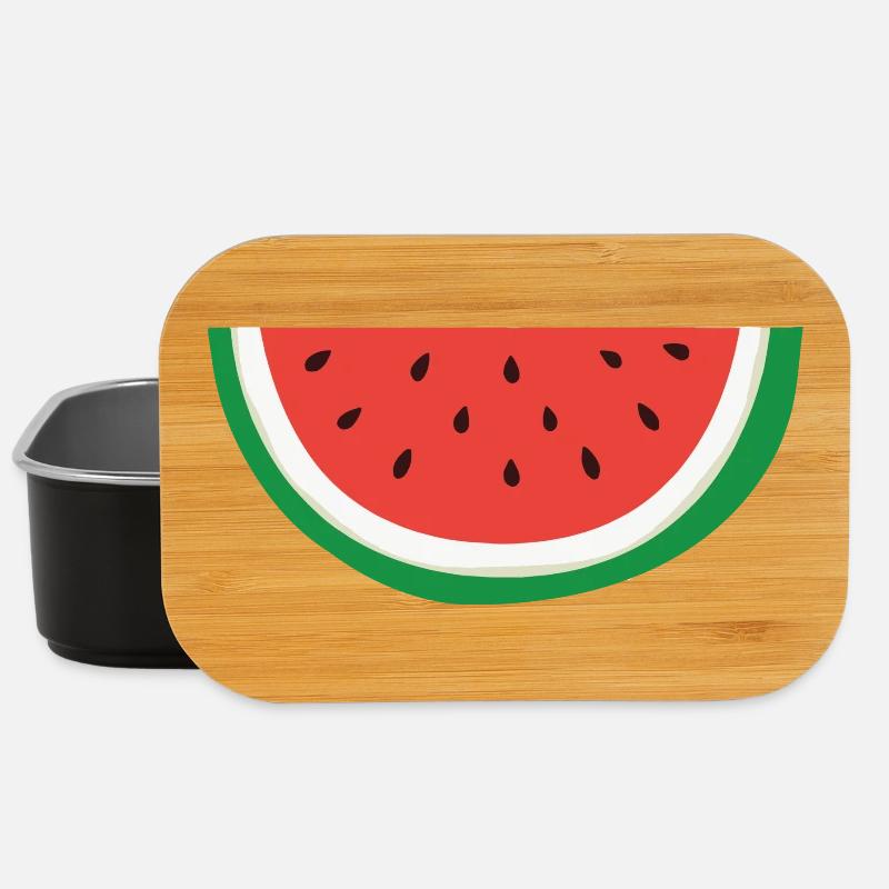 Wassermelone - Palästinensisches Symbol - Lunch Box - Schwarz