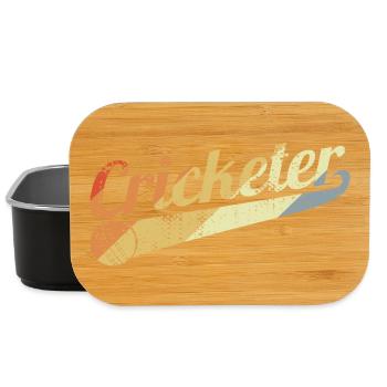 Retro Cricketer - Lunch Box - black - Front