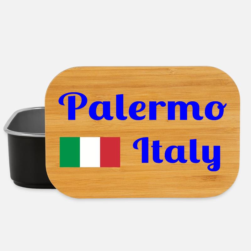 Palerme, Italie - Imprimés élégants - Boîte à goûter - noir