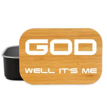 Gott bin ich! - Lunch Box - Schwarz - Vorne