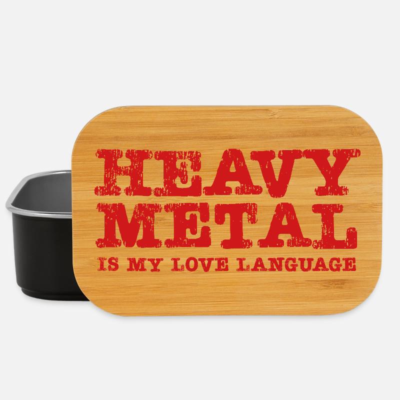 Heavy Metal is my Lovelanguage - Lunch Box - black