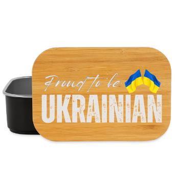 Stolzer Ukrainer, ich liebe die Ukraine - Lunch Box - Schwarz - Vorne