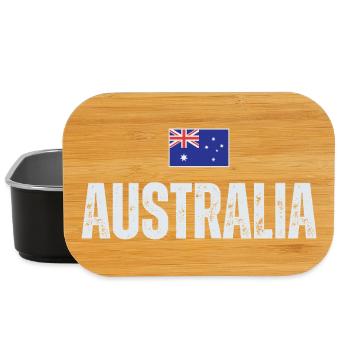 Flagge Australien, ich liebe Australien - Lunch Box - Schwarz - Vorne