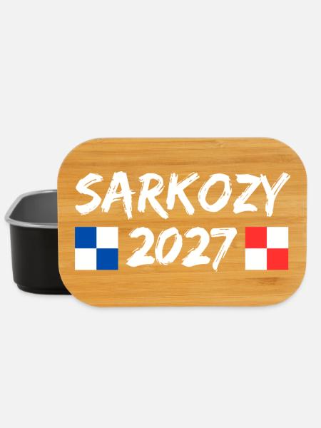 Sarkozy 2027 Humour Politique élections  - Boîte à goûter - noir