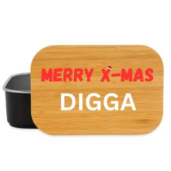 MERRY X-MAS DIGGA - Lunch Box - Schwarz - Vorne