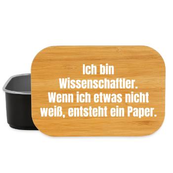 Wissenschaftler Paperwitz - Lunch Box - Schwarz - Vorne