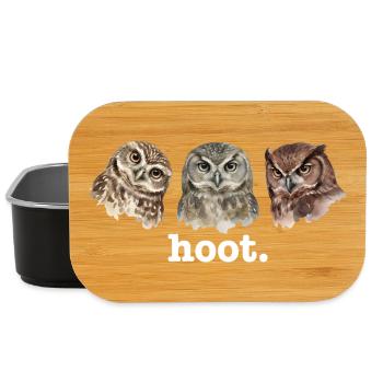 Owls call funny owl lovers funny call - Lunch Box - black - Front