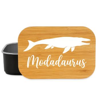 Modadaurus Mosasaurus Dinosaurier-Vater - Lunch Box - Schwarz - Vorne