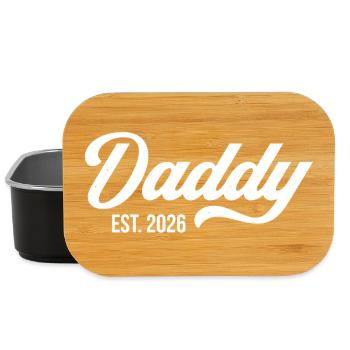Daddy Est. 2026 - Lunch Box - Schwarz - Vorne