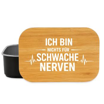 Ich bin nichts für schwache Nerven - Lunch Box - Schwarz - Vorne
