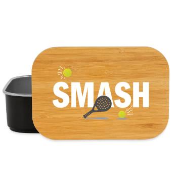 Look de terrain de sport de puissance Padel Smash - Boîte à goûter - noir - Devant