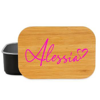 Alessia Signature Rose Néon - Boîte à goûter - noir - Devant