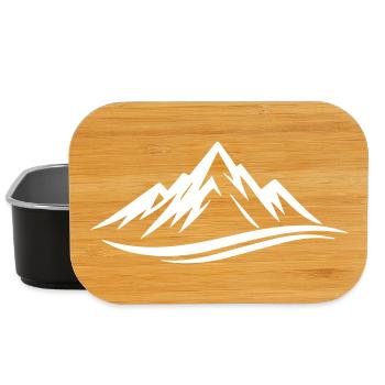 Montagnes - Boîte à goûter - noir - Devant
