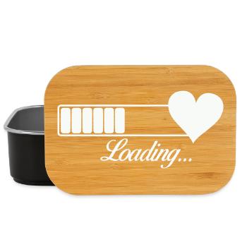 Herz-Loading Fortschritt - Lunch Box - Schwarz - Vorne