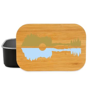 Gitarre pastel  - Lunch Box - Schwarz - Vorne