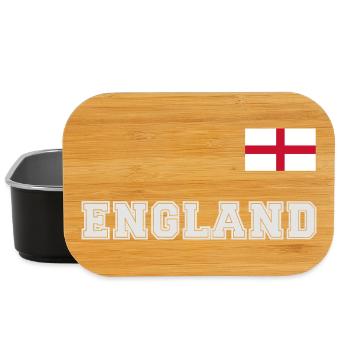 ENGLAND jersey look with flag flag on the chest - Lunch Box - black - Front