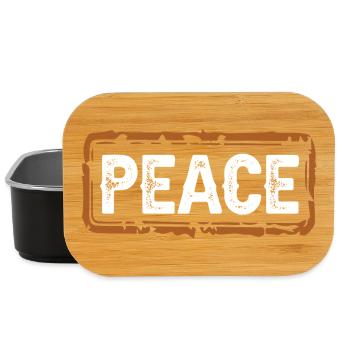 peace - Lunch Box - Schwarz - Vorne
