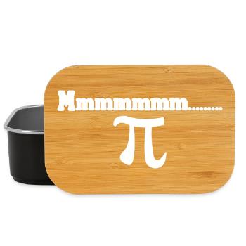 Pi Aesthetics in Math Style Cake Sarcastic - Lunch Box - black - Front