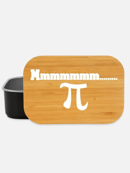 Pi Aesthetics in Math Style Cake Sarcastic - Lunch Box - black