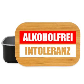 Alkoholfrei Intoleranz Biertrinker Bierliebhaber - Lunch Box - Schwarz - Vorne