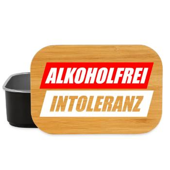 Alkoholfrei Intoleranz Biertrinker Bierliebhaber - Lunch Box - Schwarz - Vorne
