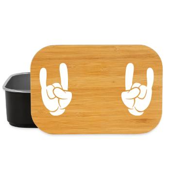 rocking hands metal - Lunch Box - Schwarz - Vorne