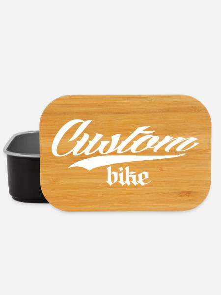 custom bike biker tour rock bobber tuner tuning - Lunch Box - Schwarz