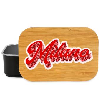 Milano Retro Lettering - Lunch Box - black - Front
