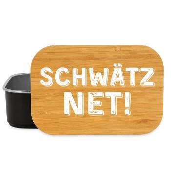 Schwätz net hell - Lunch Box - Schwarz - Vorne