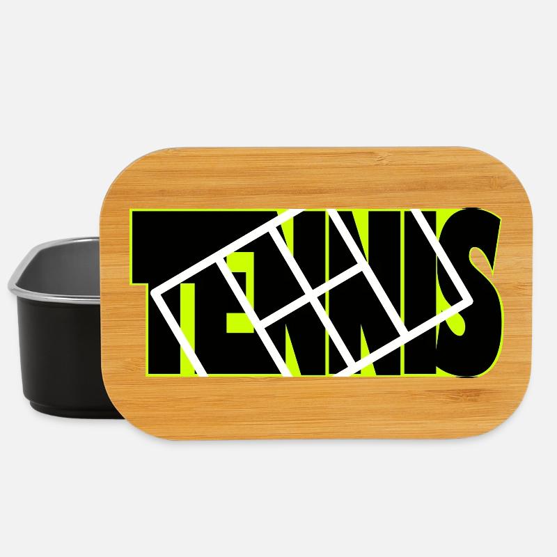 TENNIS-Neon-Raster-Overlay - Lunch Box - Schwarz