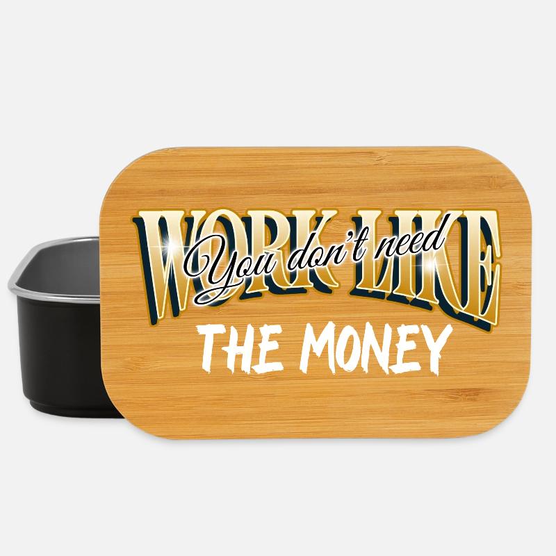 Work like you don't need the money - Lunch Box - black