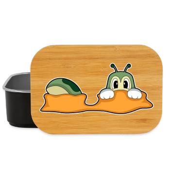 Caterpillar hole in the ground - Lunch Box - black - Front