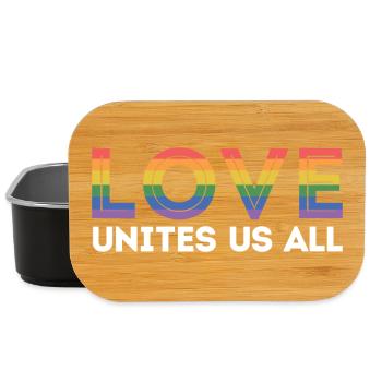 LGBT Pride Month - Liebe vereint uns alle - Lunch Box - Schwarz - Vorne