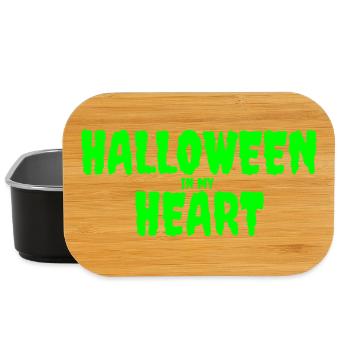 Halloween in My Heart Typography Design - Lunch Box - black - Front