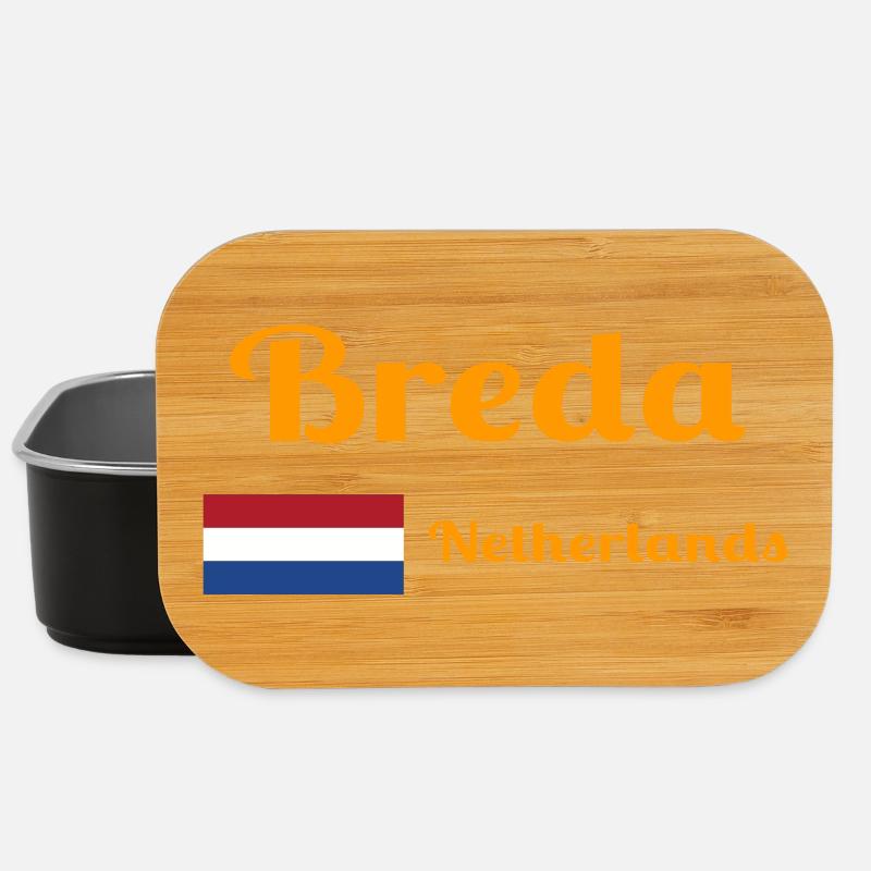 Breda Niederlande - Stilvolle Drucke - Lunch Box - Schwarz