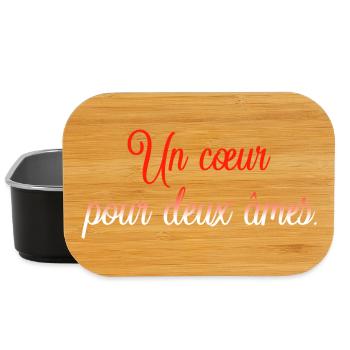 Heart for Two Molten Souls - Lunch Box - black - Front