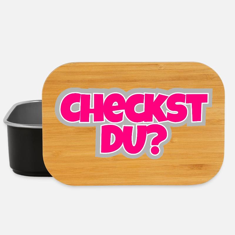 Do you check? - Cheeky questions, stylish answers. - Lunch Box - black