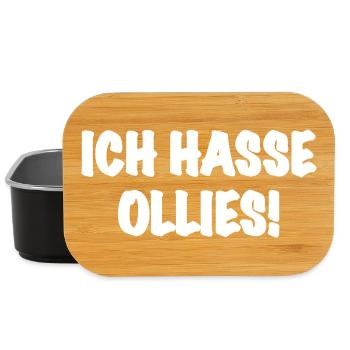 Ich Hasse Ollies - Skateboarding Trick Skater - Lunch Box - Schwarz - Vorne