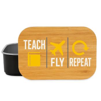 Flight Instructor Cfi Pilot Aviation Instructor - Lunch Box - black - Front